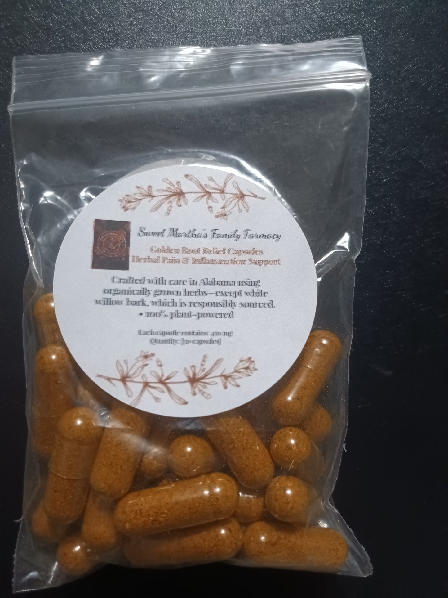Golden Ease Capsules-Herbal Pain and Inflammation Support