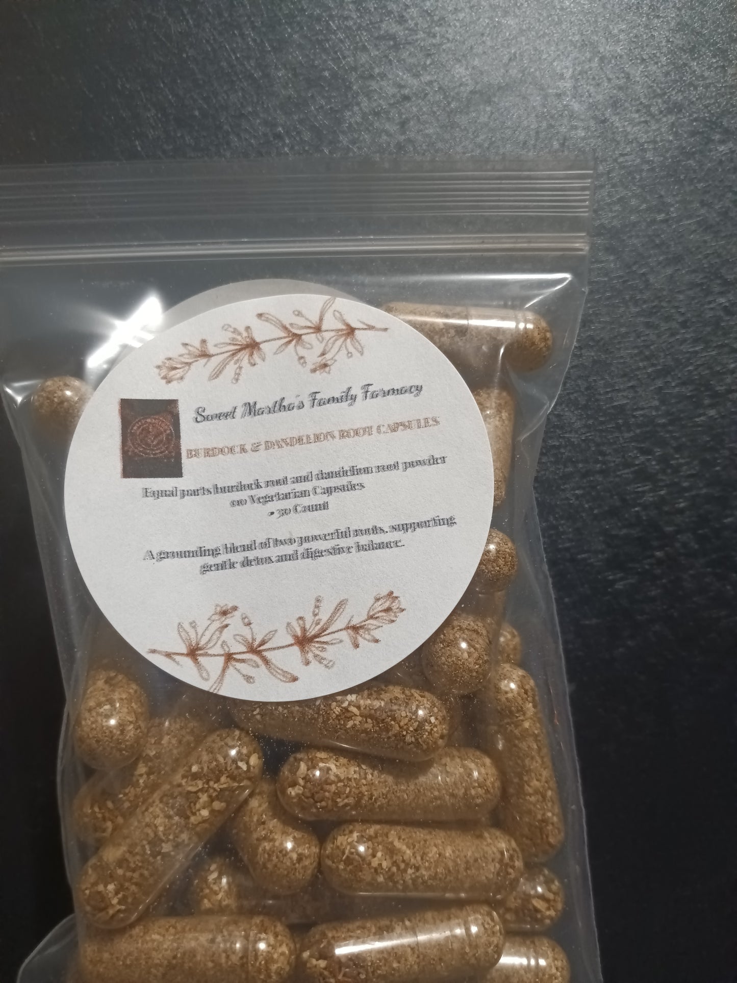 Burdock & Dandelion Root Capsules