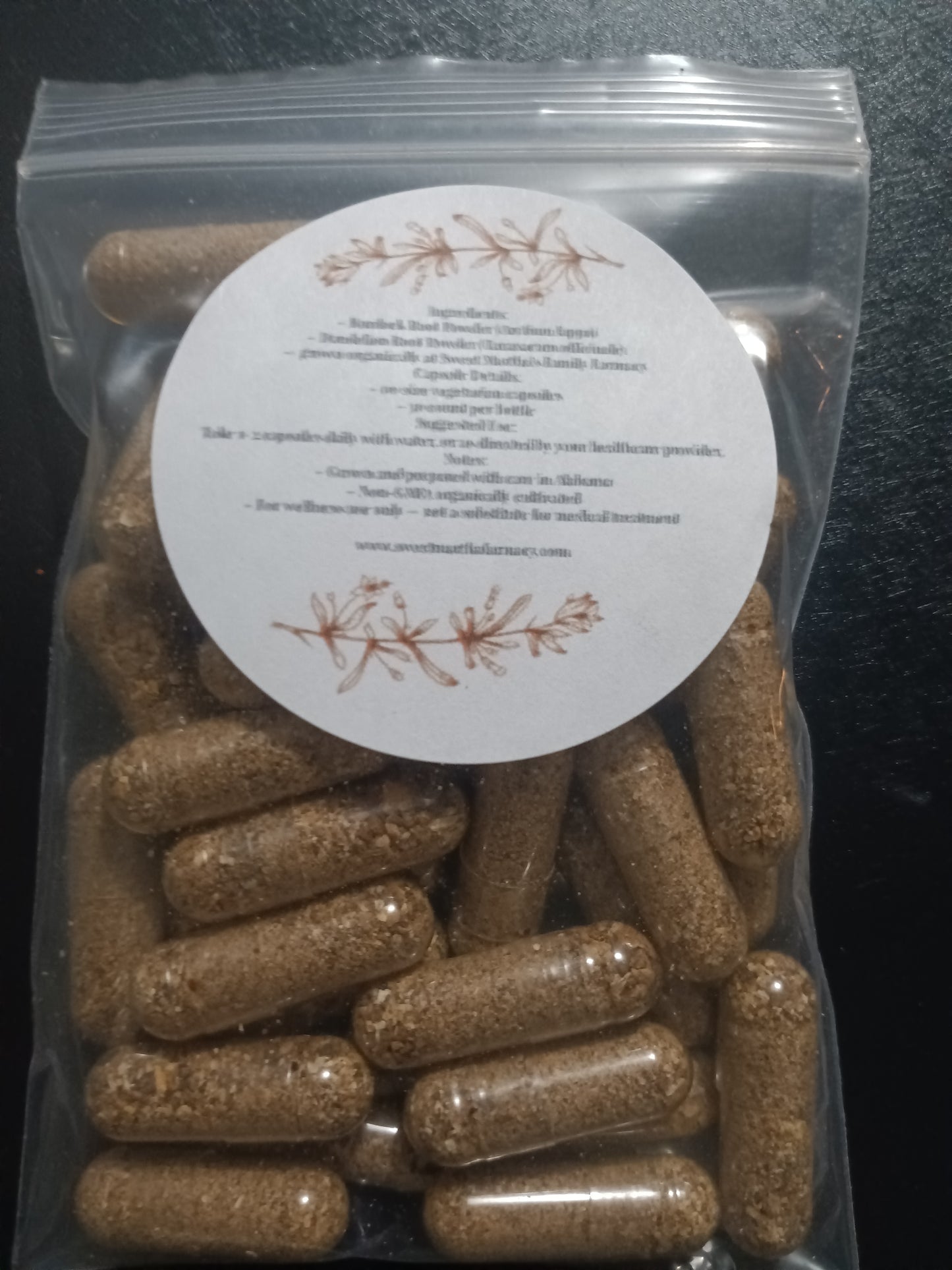 Burdock & Dandelion Root Capsules