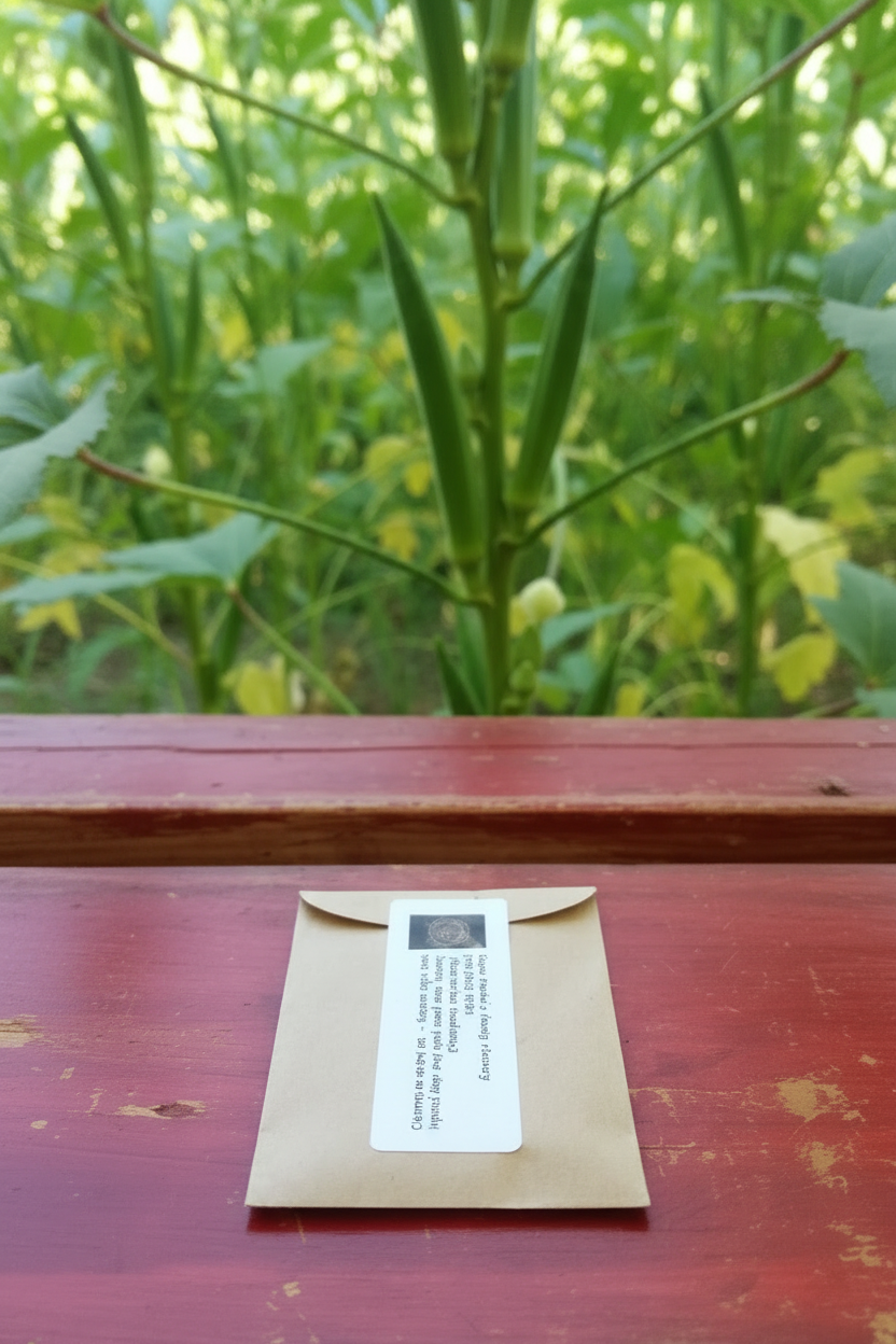 Emerald Okra Seeds — Organic, Southern Heirloom | Includes Planting Instructions