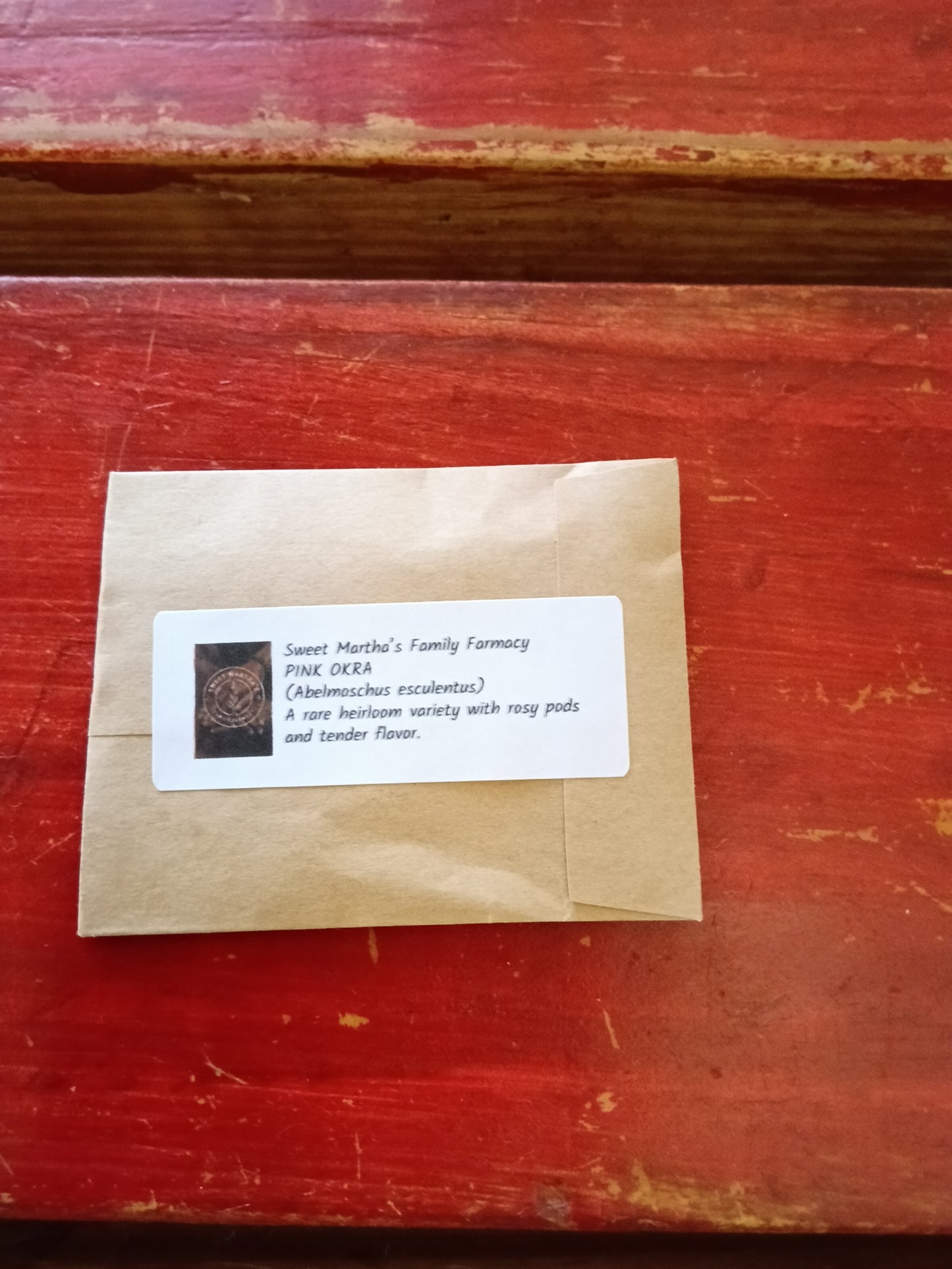 Pink Okra Seeds – Sweet Martha’s Family Farmacy (Harvest 2025)