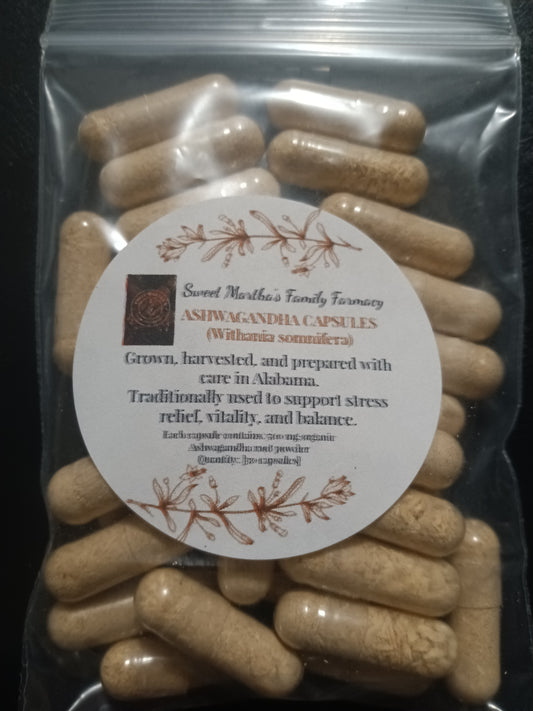 Ashwagandha Capsules – Organic, Farm-Grown (500 mg)