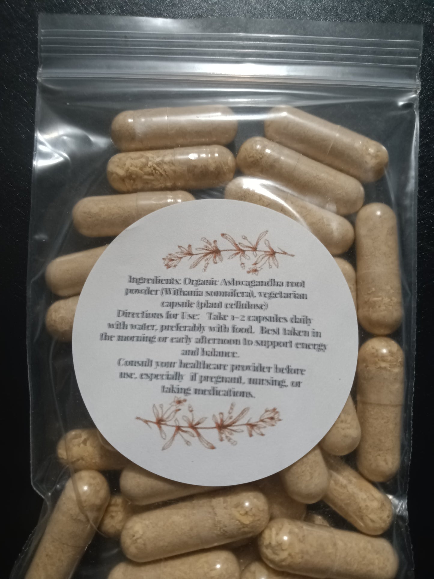 Ashwagandha Capsules – Organic, Farm-Grown (500 mg)